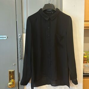 Sheer Black button up